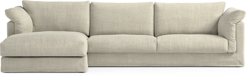 Cherrie Klädsel - Klädsel till 3-sits soffa med schäslong vänster - Beige