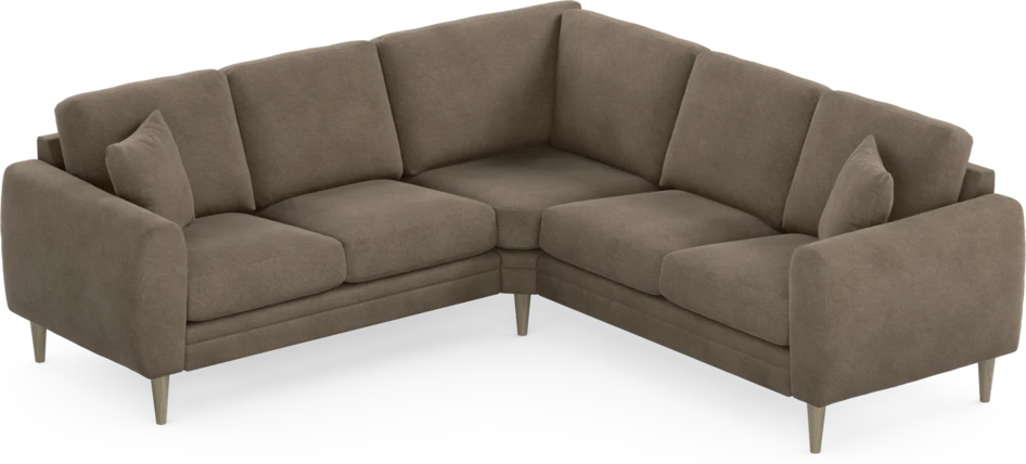 Eden - Hörnsoffa, 2+2-sits - Brun