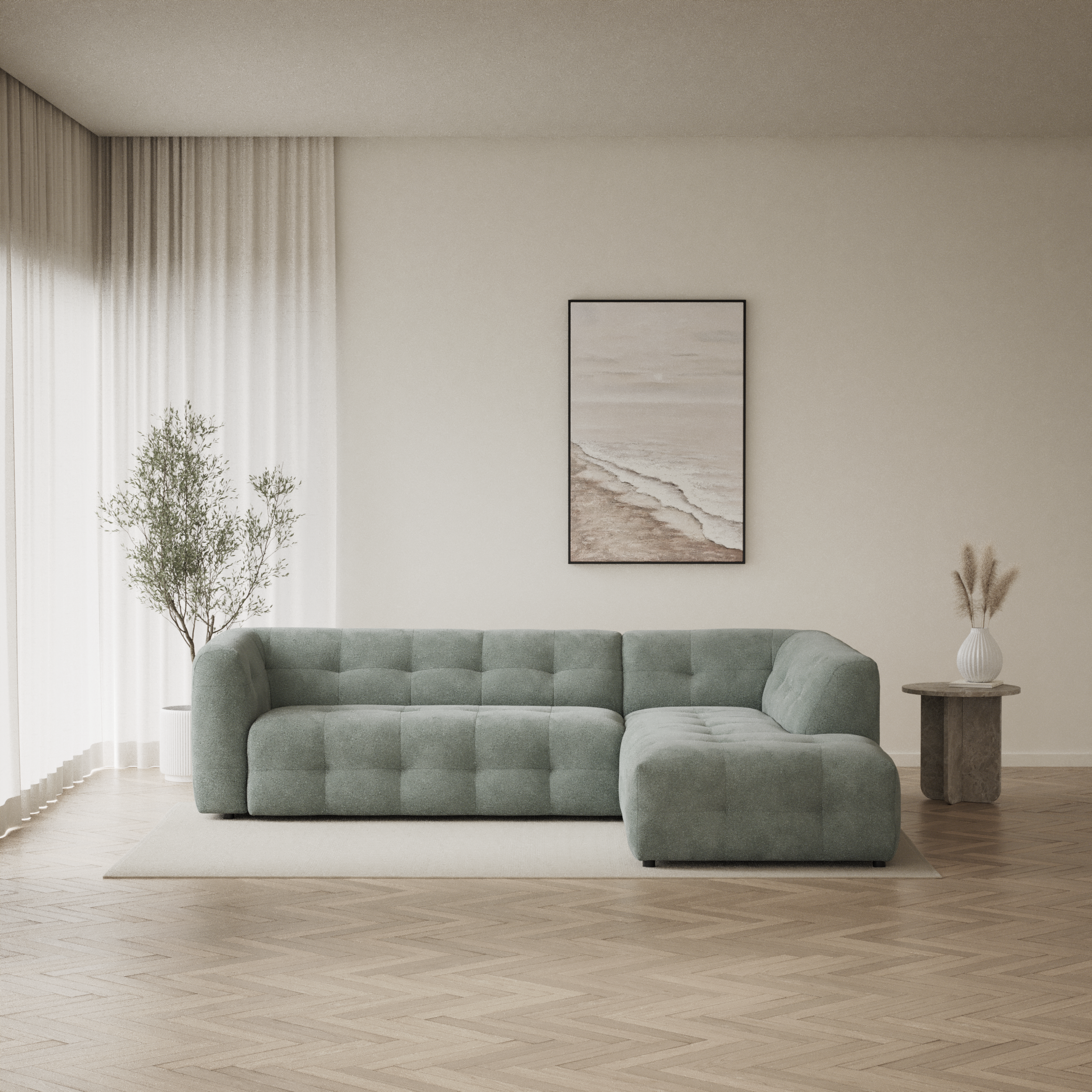 Bella - 3-sits soffa med divan höger - inspiration