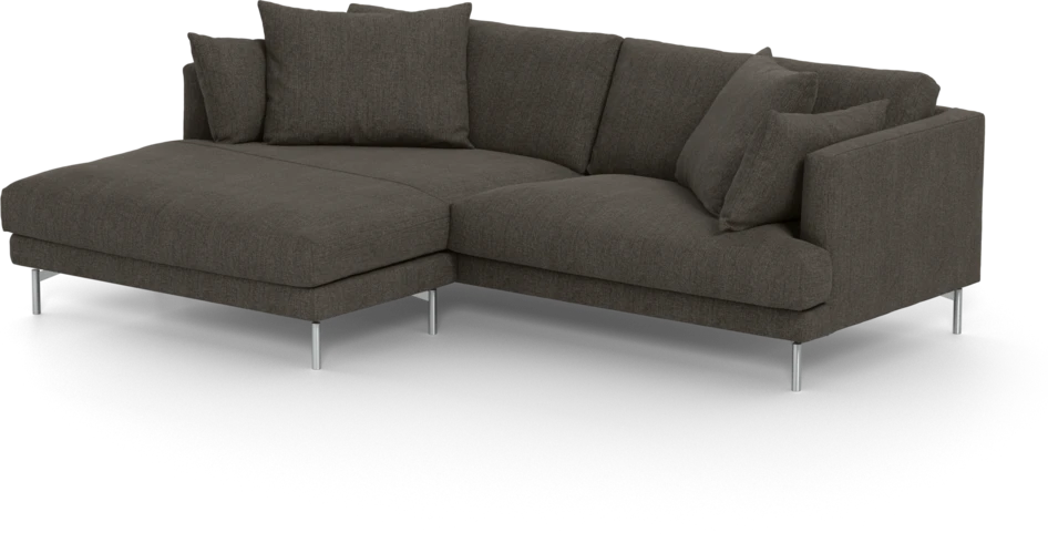 Harper - 4-sits med schäslong XL vänster - Brun