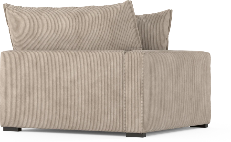 Rossi - 1,5-sits med armstöd vänster - Beige