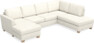Friday - 3-sits soffa med schäslong vänster och divan höger - Vit