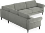 Bridge - Hörnsoffa, 2+3-sits - Grå