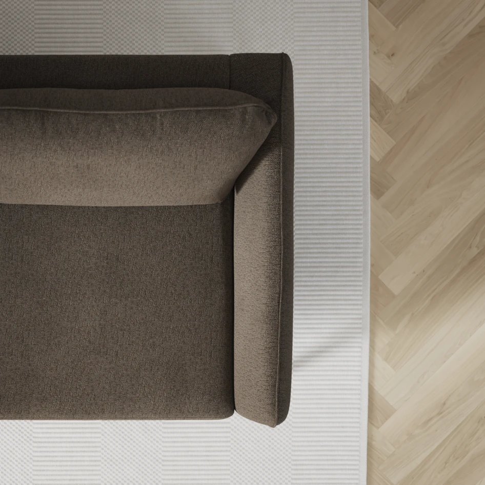 County - 3-sits soffa - Brun