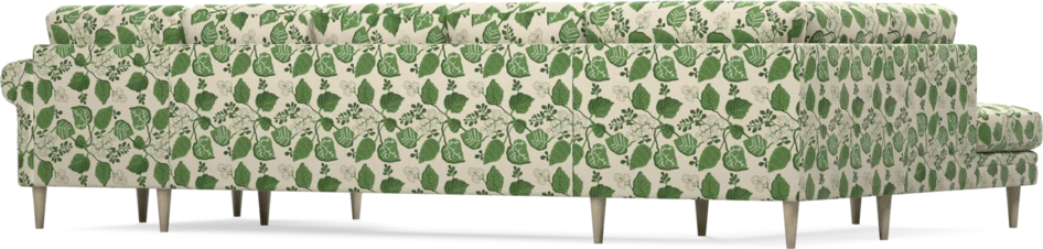 Eden - 3-sits soffa med divan vänster och schäslong höger - Flerfärgad