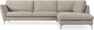 Madison Lux - 3-sits soffa med divan höger - Vit