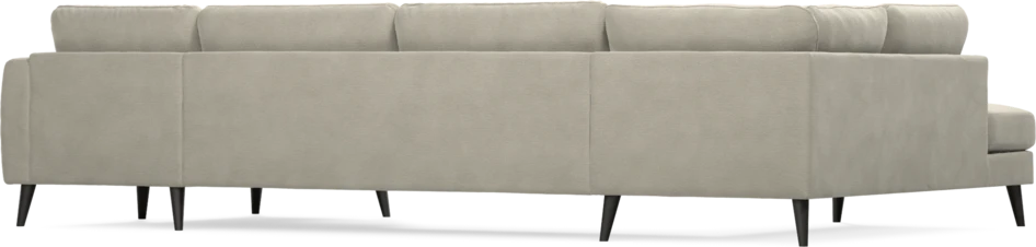 Bridge - 3-sits soffa med divan vänster och schäslong höger - Brun
