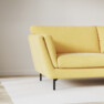 Madison Lux - 3-sits soffa med divan höger - Gul