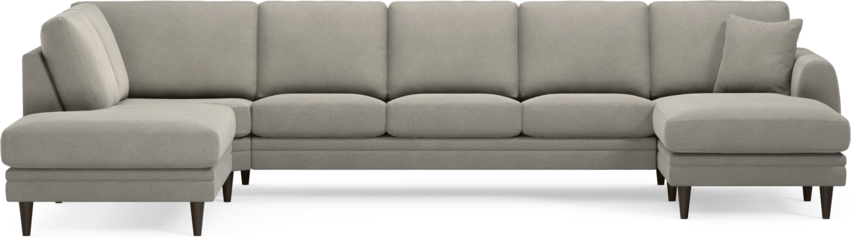 Eden - 3-sits soffa med divan vänster och schäslong höger - Grå