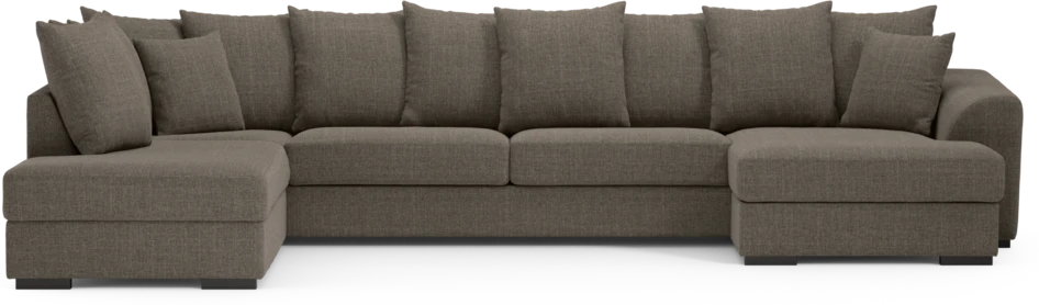 Town - 3-sits soffa med divan vänster och schäslong höger - Brun
