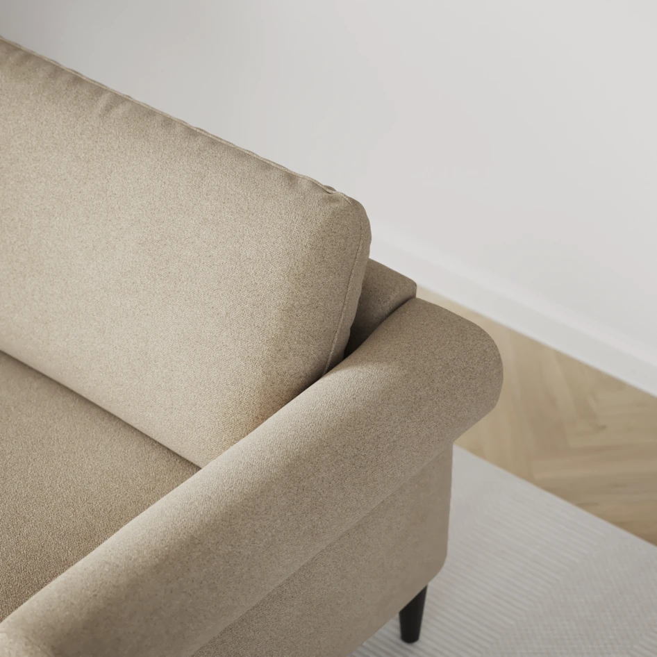 Bridge - 3-sits soffa med schäslong vänster och divan höger - Beige