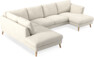 Madison Lux - 2-sits soffa med divan vänster och schäslong höger - Vit
