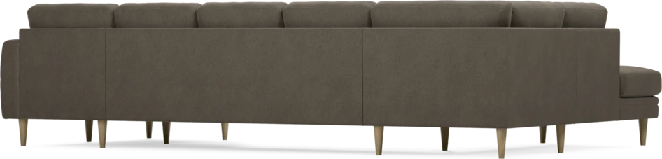 Eden - 3-sits soffa med divan vänster och schäslong höger - Brun