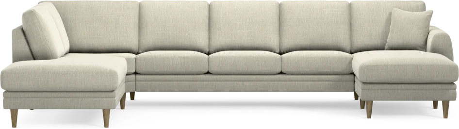 Eden - 3-sits soffa med divan vänster och schäslong höger - Beige
