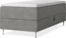 New York - Förvaringssäng, enkelsäng med bäddmadrass, sängben och sängben - Grå