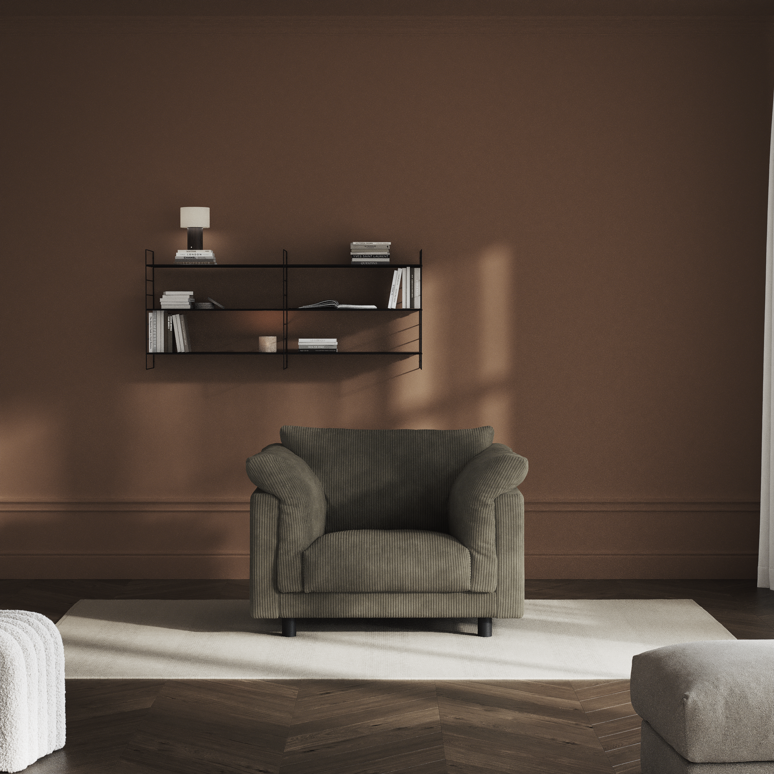 Cherrie, Fåtölj, fast klädsel