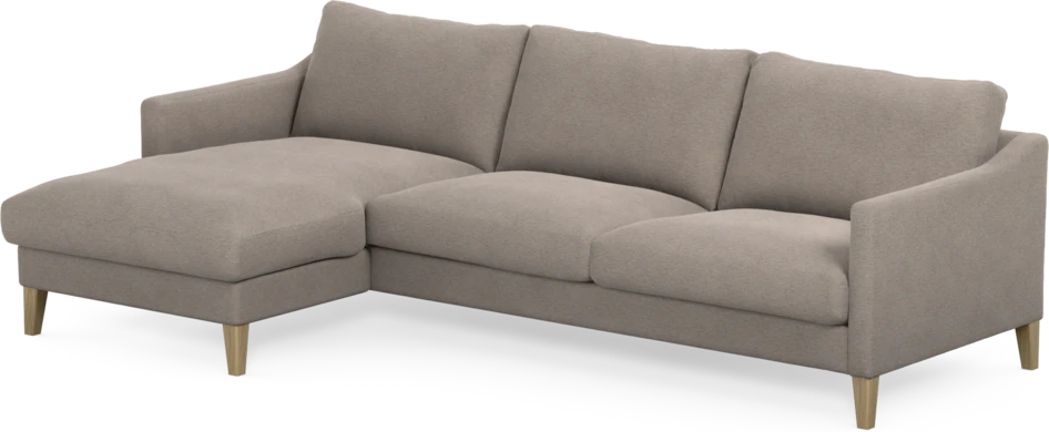 Winston - 3-sits soffa med schäslong, vändbar - Beige