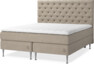 Asperö Comfort - Kontinentalsäng, 180 cm dubbelsäng med bäddmadrass och sänggavel pikerad - Beige