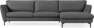 Madison Lux - 3-sits soffa med schäslong höger - Grå