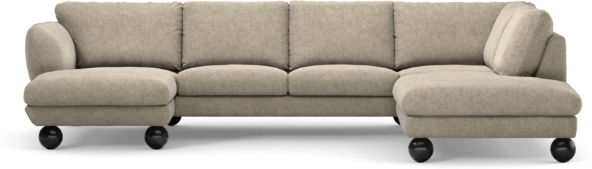 Madison Lux - 2-sits soffa med schäslong vänster och divan höger - Beige
