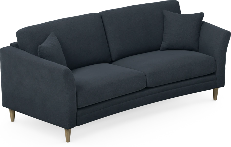 Eden - 2,5-sits soffa svängd - Blå
