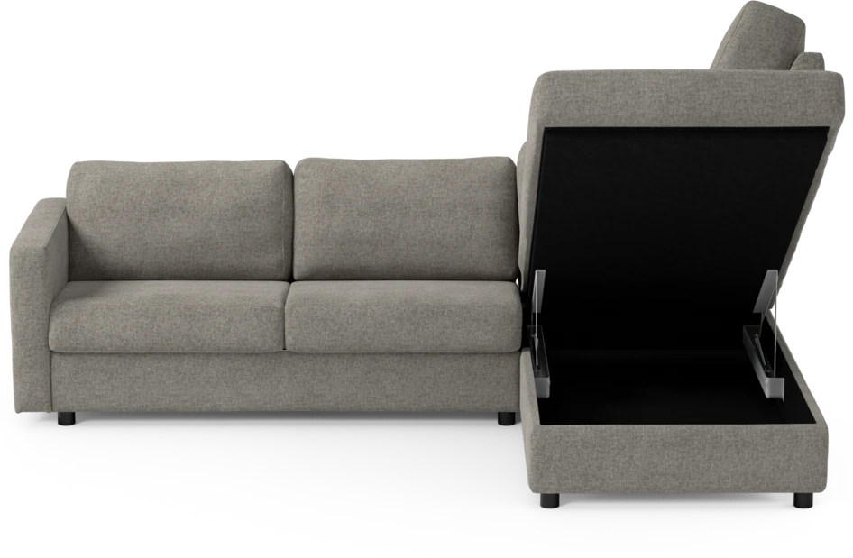 Lindö - Bäddsoffa 2,5-sits med divan - Grå