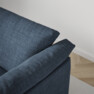 Cherrie - 3-sits soffa, hel dyna, fast klädsel - Blå