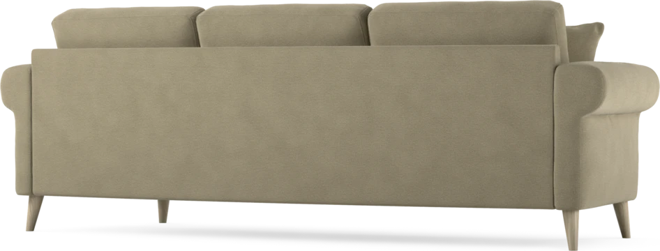 Eden - 3-sits soffa svängd - Beige
