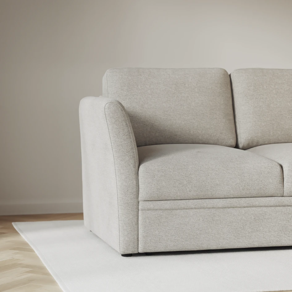 Öland - Bäddsoffa 3-sits, längsbäddad - Grå
