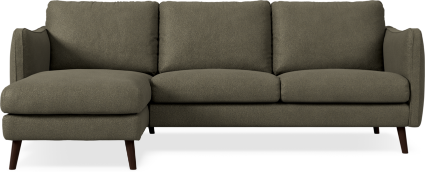 Madison Lux - 2-sits soffa med schäslong vänster - Brun