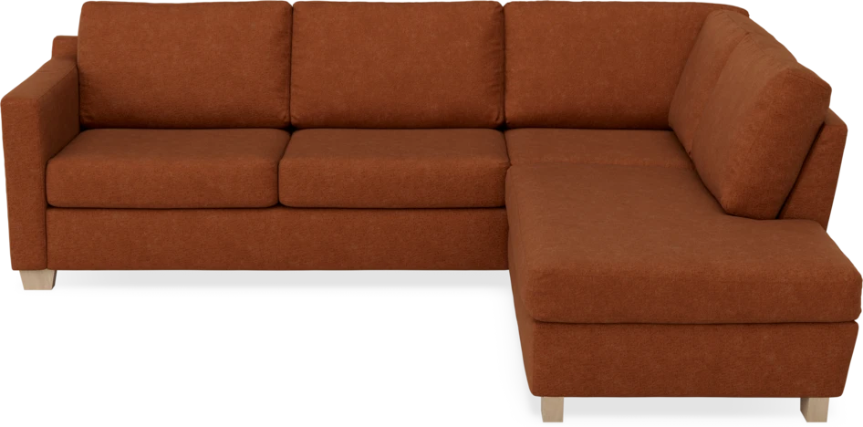 Friday - 2,5-sits soffa med divan höger - Orange
