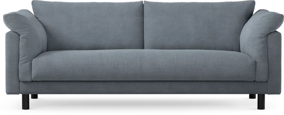 Cherrie - 3-sits soffa, hel dyna, fast klädsel - Blå