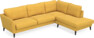 Bridge - 3-sits soffa med divan höger - Gul