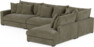 Rossi - 4-sits soffa med divan höger - Grön