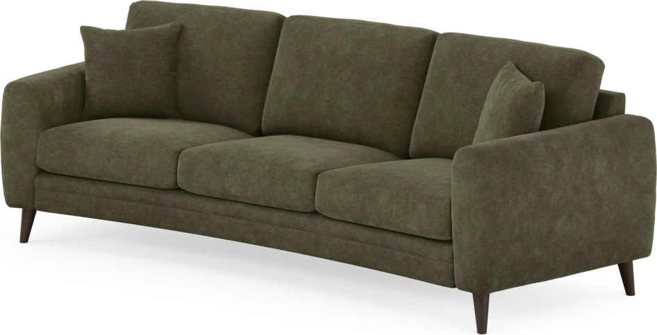 Eden - 3-sits soffa svängd - Grön