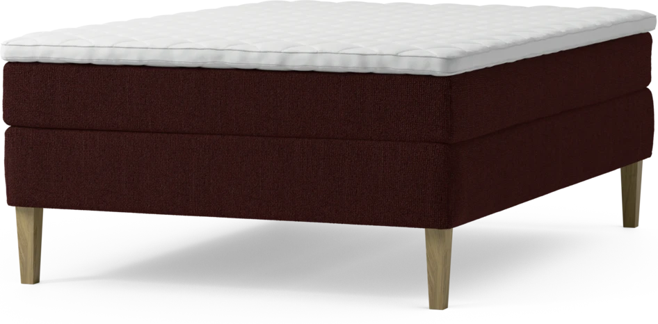 Delux Sense - Kontinentalsäng, enkelsäng 140 cm med bäddmadrass och sängben
