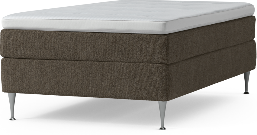Delux Sense - Kontinentalsäng, enkelsäng 120 cm med bäddmadrass och sängben