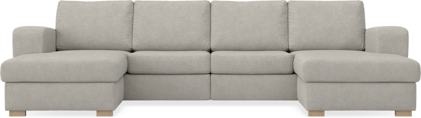 Friday - 2-sits soffa med två schäslonger - Beige