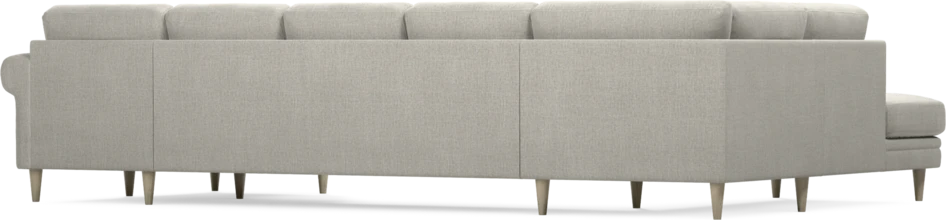 Eden - 3-sits soffa med divan vänster och schäslong höger - Grå