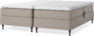 Delux Sense - Ställbar säng, dubbelsäng med bäddmadrass - Beige