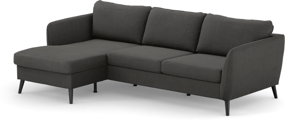 County - 3-sits soffa med flyttbar schäslong - Grå