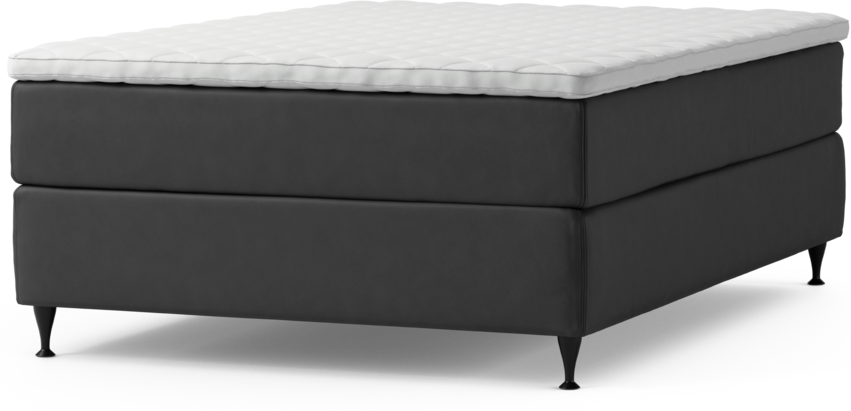 Delux Exclusive - Kontinentalsäng, enkelsäng 140 cm med bäddmadrass och sängben