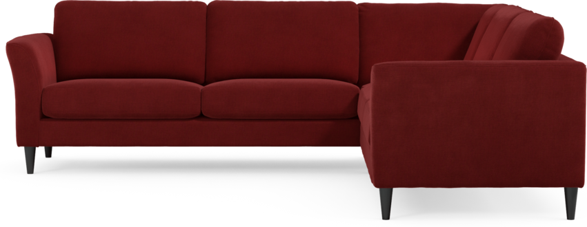 Bridge - Hörnsoffa, 2+2-sits - Röd