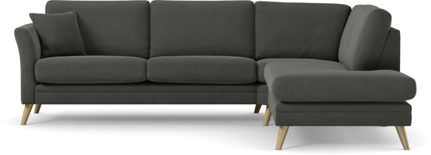 Eden - 2,5-sits soffa med divan - Grå