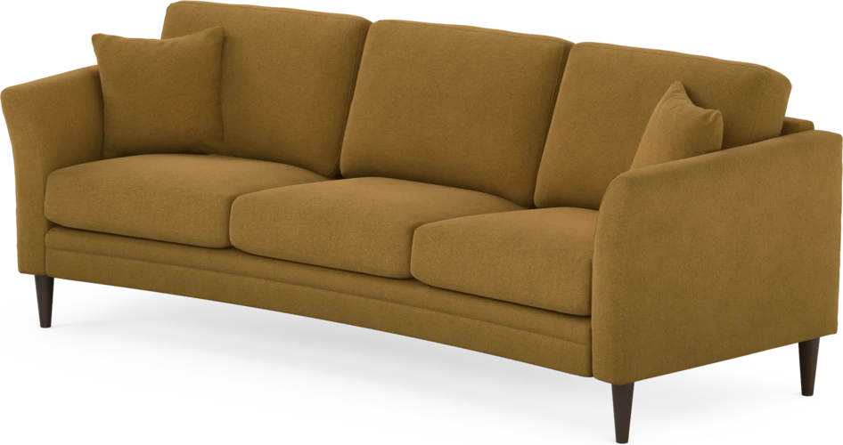Eden - 3-sits soffa svängd - Gul