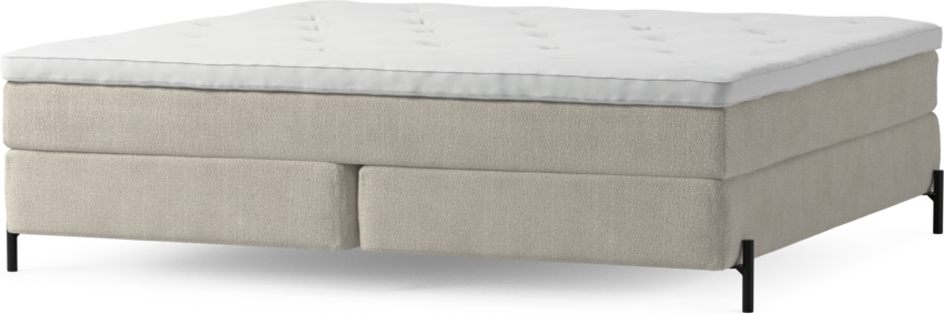 Delux Sense - Kontinentalsäng, dubbelsäng med bäddmadrass och sängben