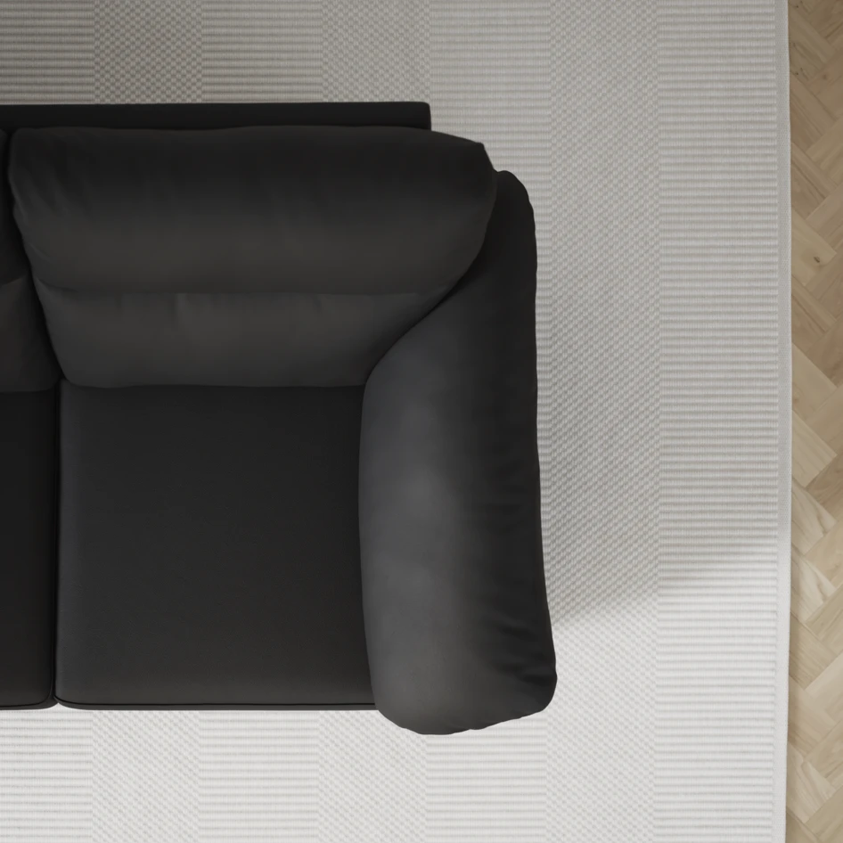 Tage - 3-sits soffa - Svart
