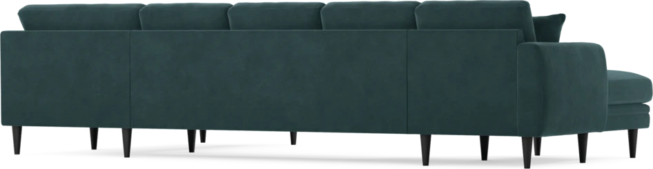 Eden - 3-sits soffa med schäslong vänster och divan höger - Blå