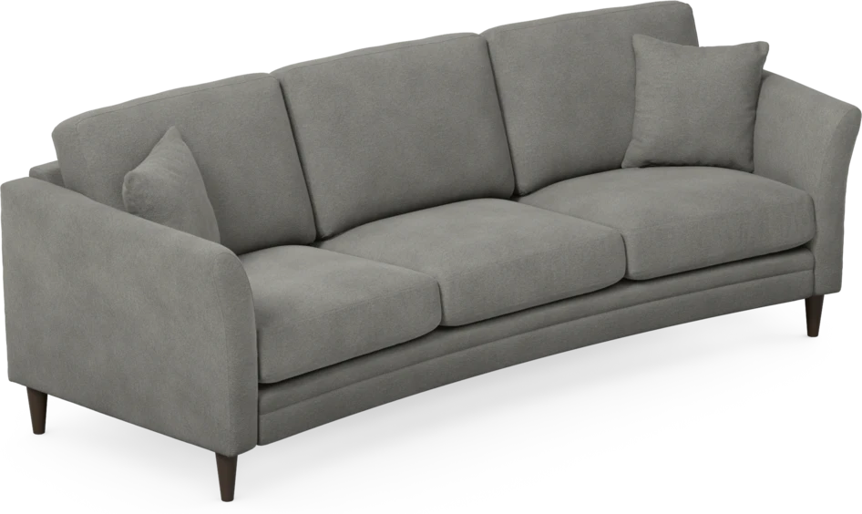 Eden - 3-sits soffa svängd - Grå