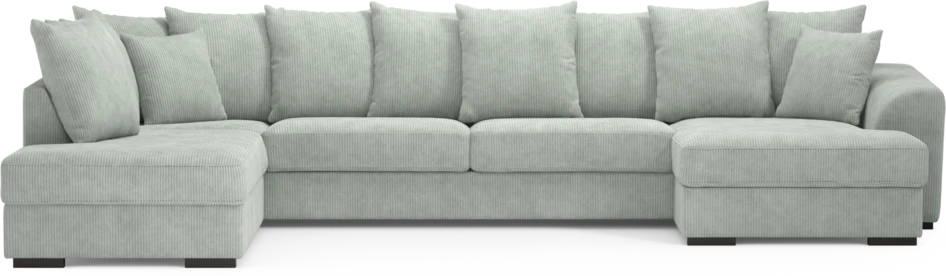 Town - 3-sits soffa med divan vänster och schäslong höger - Blå